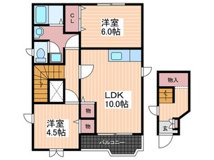 ウィンディアCの物件間取画像